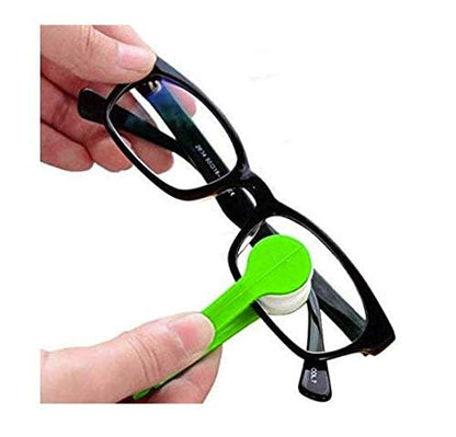 LASSUM 5 Pcs Mini Eyeglasses Cleaner Clips – Microfiber Spectacles Cleaning Tool