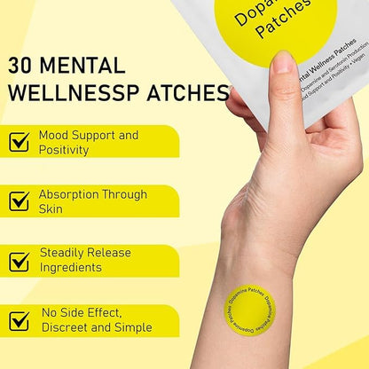 LastSweness GLP-1 Dopamine Patches & Body Care Patches Set – Vegan Mood & Motivation Support, Natural Formula, 2 Pack (60 Count)