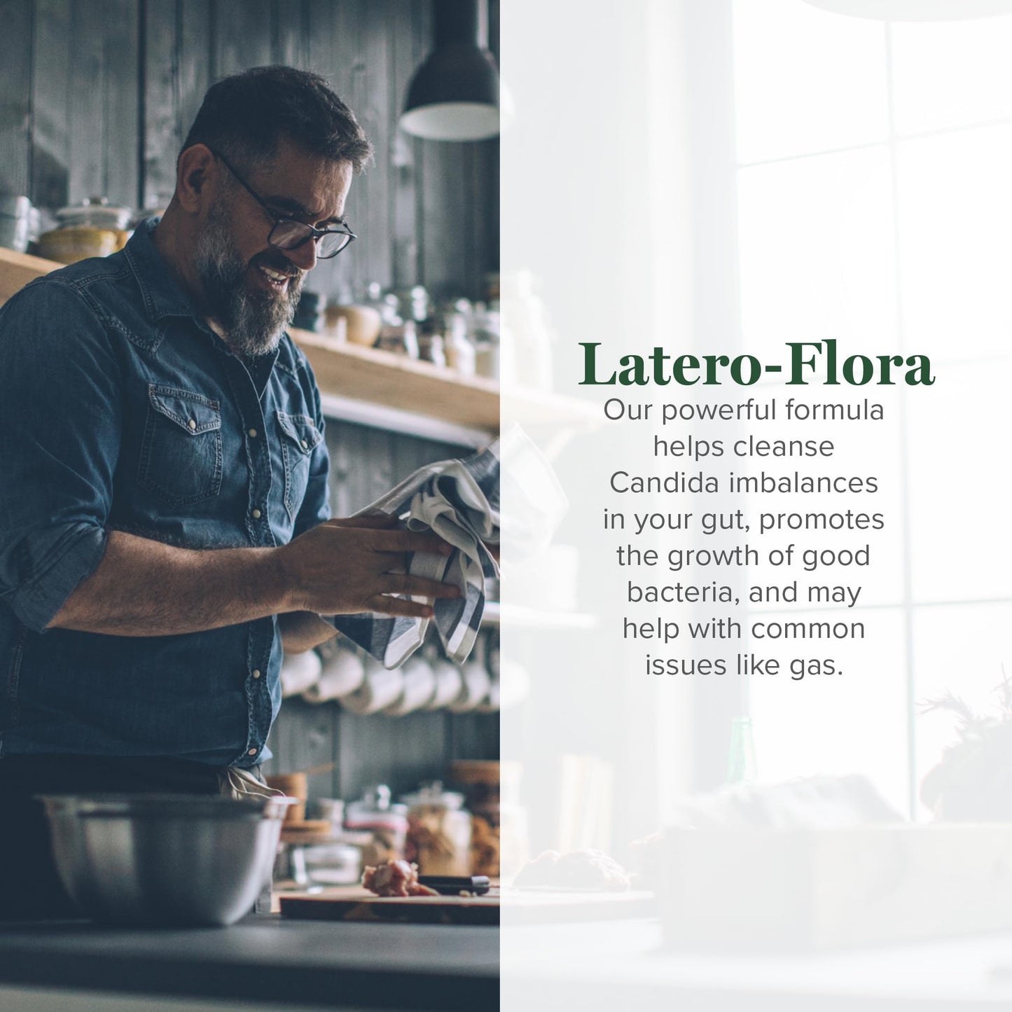Latero-Flora Probiotic 60 Count by Global Healing Center