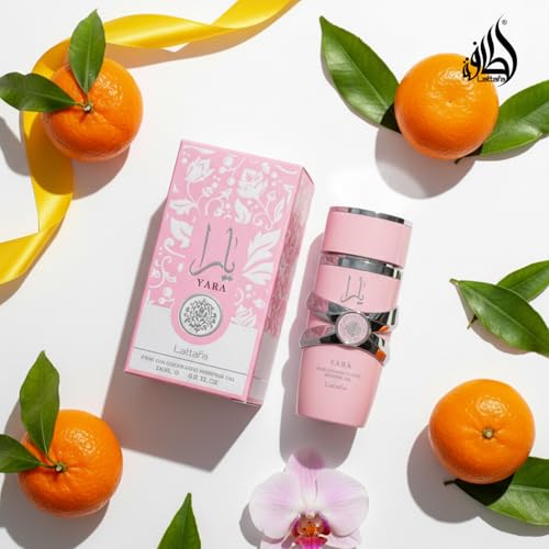 Lattafa Yara – Floral Gourmand Fruity Musky Perfume Oil for Women (0.67 oz / 20 ml)