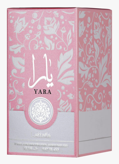 Lattafa Yara – Floral Gourmand Fruity Musky Perfume Oil for Women (0.67 oz / 20 ml)