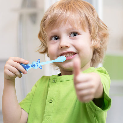 Lauwell 12-Piece Toddler Toothbrush Pack – Soft Bristles, Covers & Suction Cup