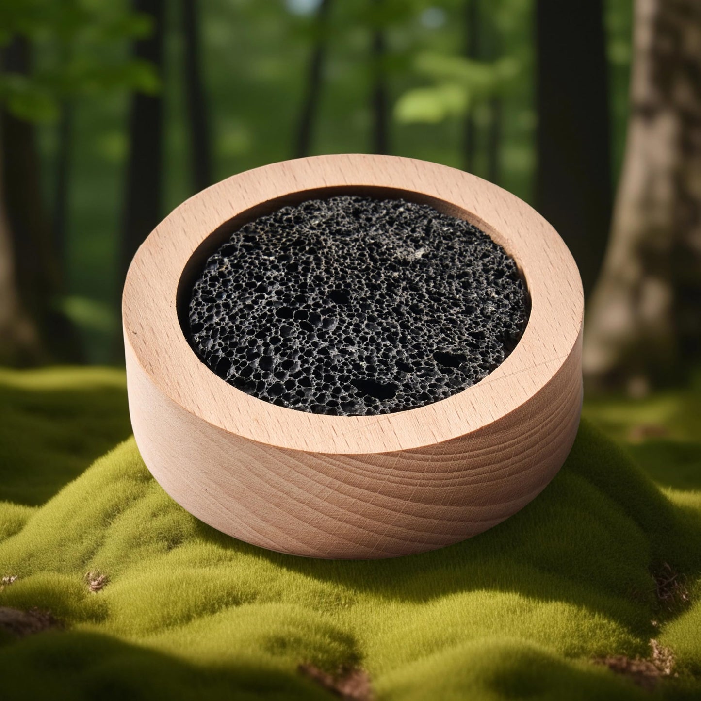 Small Passive Lava Rock Diffuser for Essential Oils — Desk, Office, Car