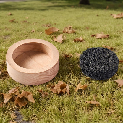 Small Passive Lava Rock Diffuser for Essential Oils — Desk, Office, Car