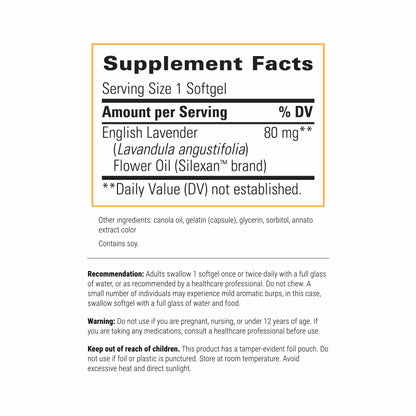 Integrative Therapeutics Lavela WS 1265 – Lavender Oil Softgels for Sleep & Stress Support (Dairy-Free)