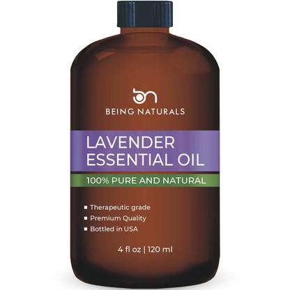 Lavender Essential Oil - 4 oz Glass Dropper | 100% Pure & Natural