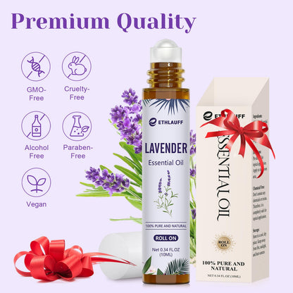 Lavender Essential Oil Roll-On (10 mL) for Sleep & Relaxation | Lavender Touch