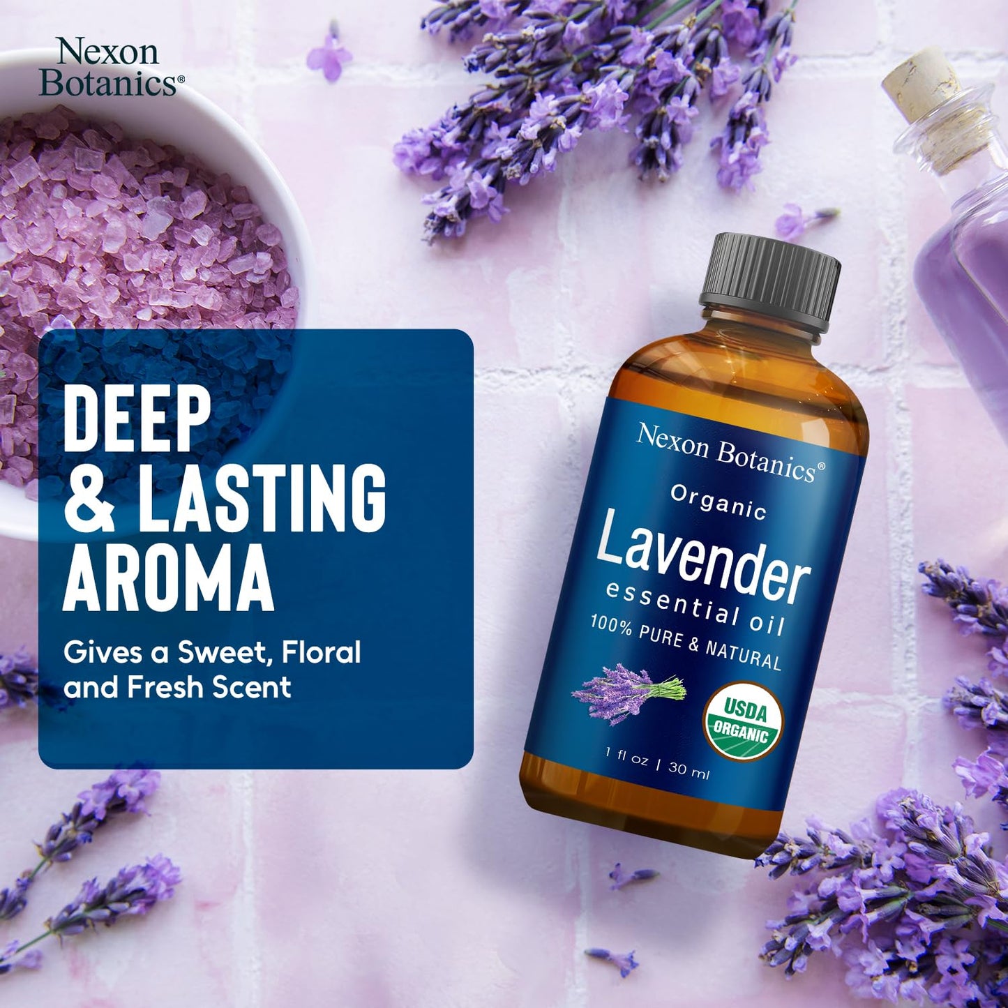 Organic Lavender Essential Oil 30 ml | Nexon Botanics