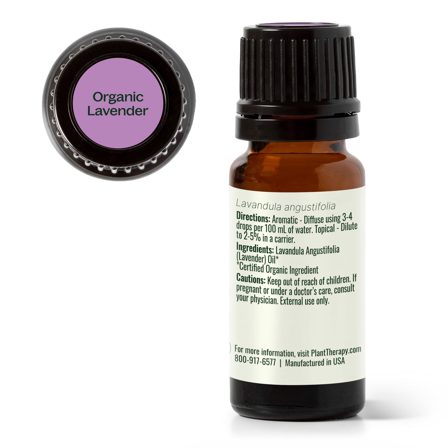 Plant Therapy Organic Lavender Essential Oil – 100% Pure, USDA Organic, 10 mL