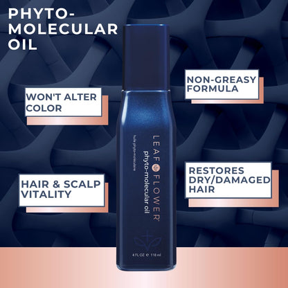 Leaf & Flower Phyto-Molecular Oil – 4oz / 120ml | Hair & Scalp Vitality