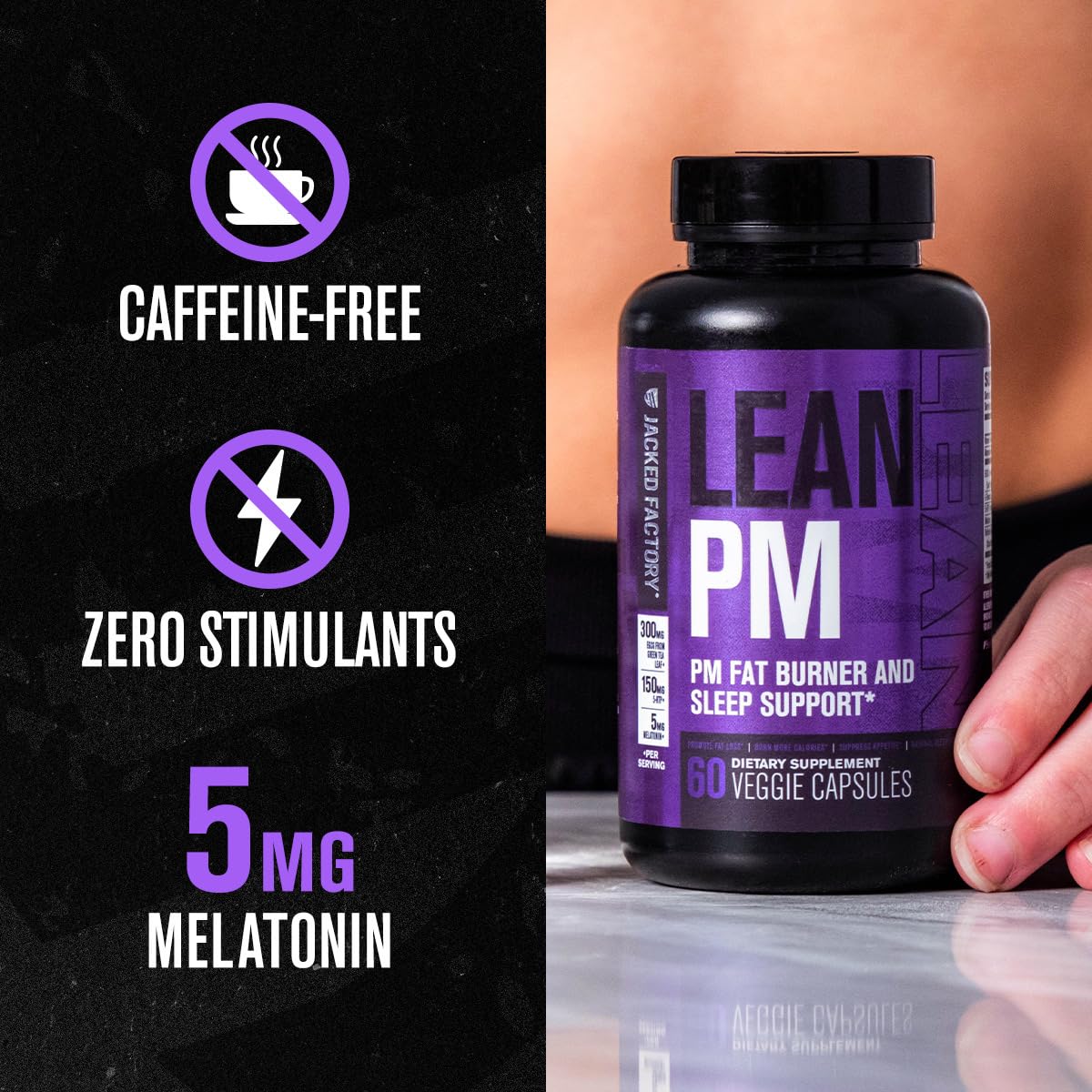 Lean PM Night Time Fat Burner & Sleep Aid – Stimulant-Free | Jacked Factory