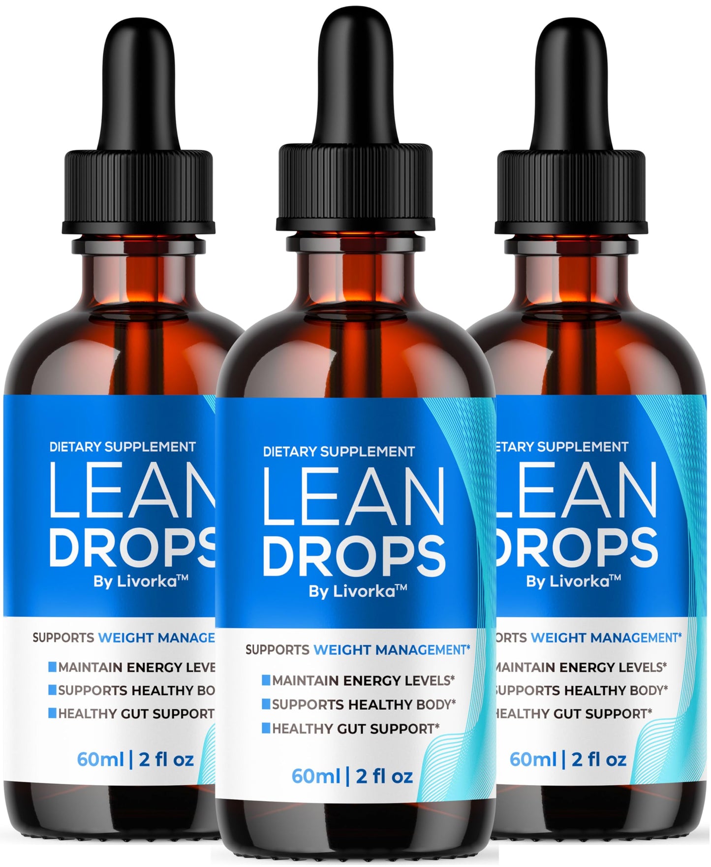 (3 Pack) Lean Drops – LeanDrops Liquid Formula | All-Natural Premium Wellness Supplement | 3 Bottles (3 Months)