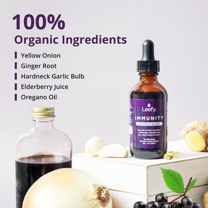 Leefy Organics Immunity Defense Blend – Organic Immune Support (2 oz)