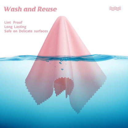 Leelosp 300 Pcs Pink Microfiber Cleaning Cloths – 6x7 in