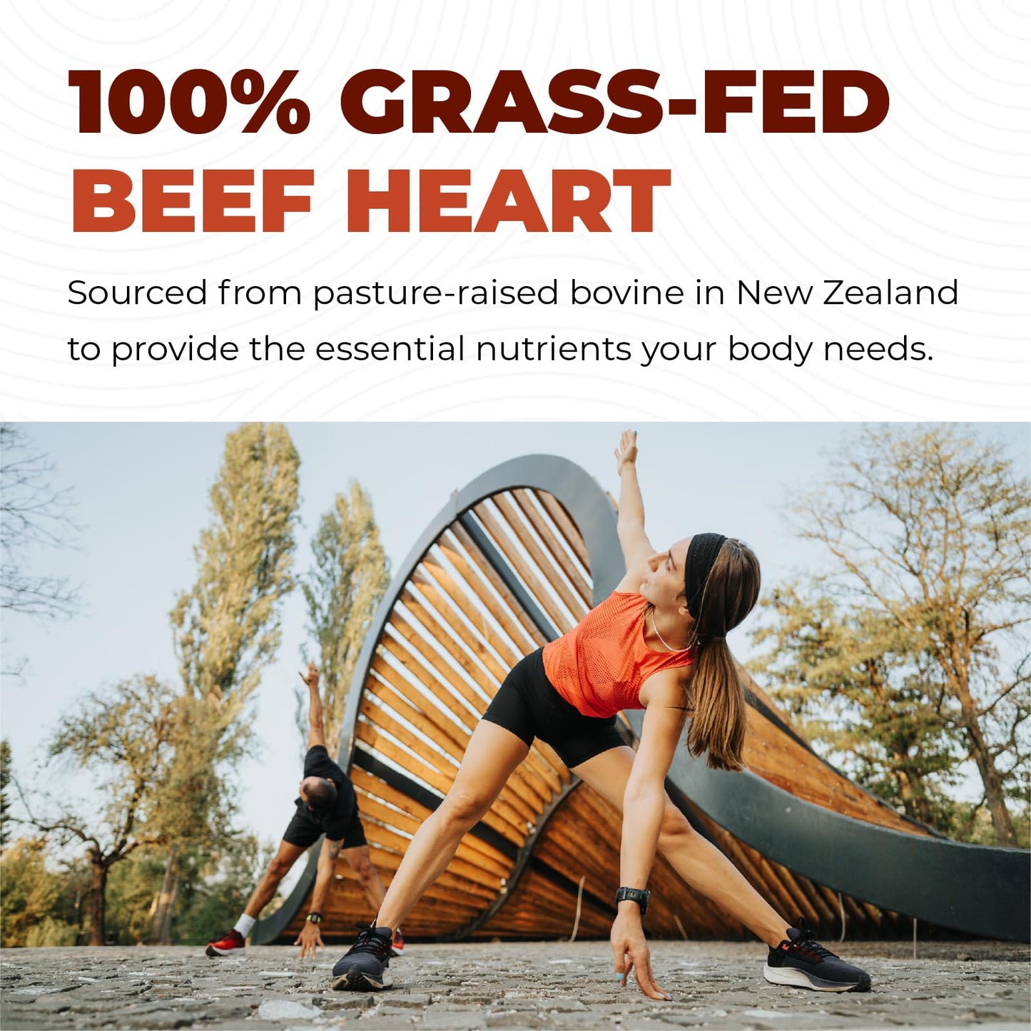 Left Coast Performance Grass-Fed Beef Heart & Liver Supplement | Pasture-Raised NZ | 180 Capsules