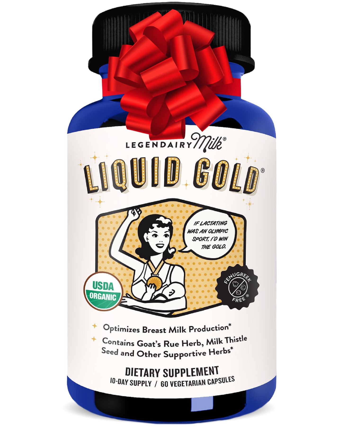 Legendairy Milk Liquid Gold Lactation Support – Organic Goats Rue & Herbs | 60 Count