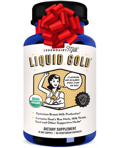 Legendairy Milk Liquid Gold Lactation Support – Organic Goats Rue & Herbs | 60 Count