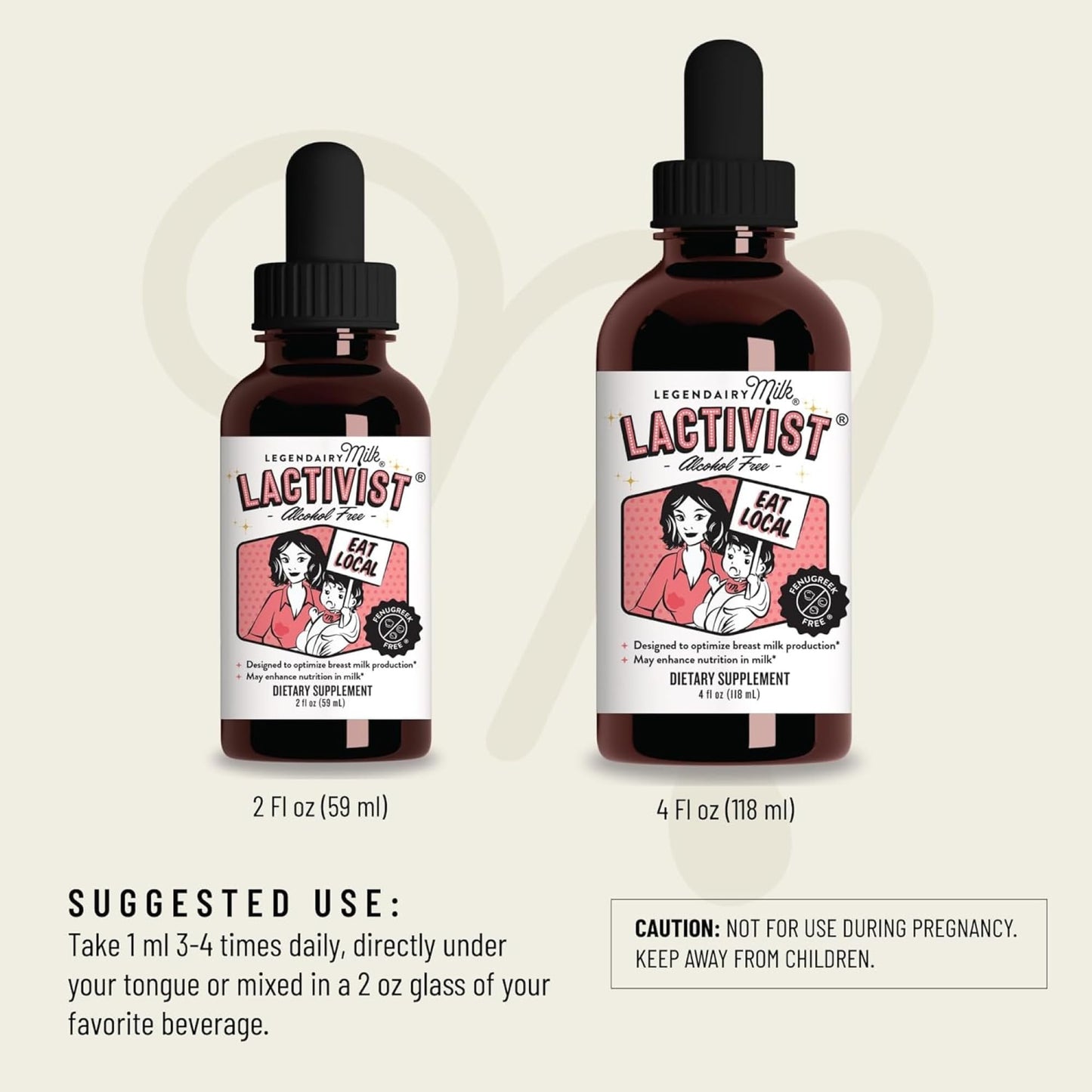 Legendairy Milk Lactivist Drops – Organic Torbangun for Lactation | Alcohol-Free, Made in USA, 2 fl oz