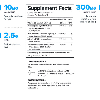 LEGION Forge Fasted Fat Burner – Thermogenic Fat Burner with Yohimbe & HMB