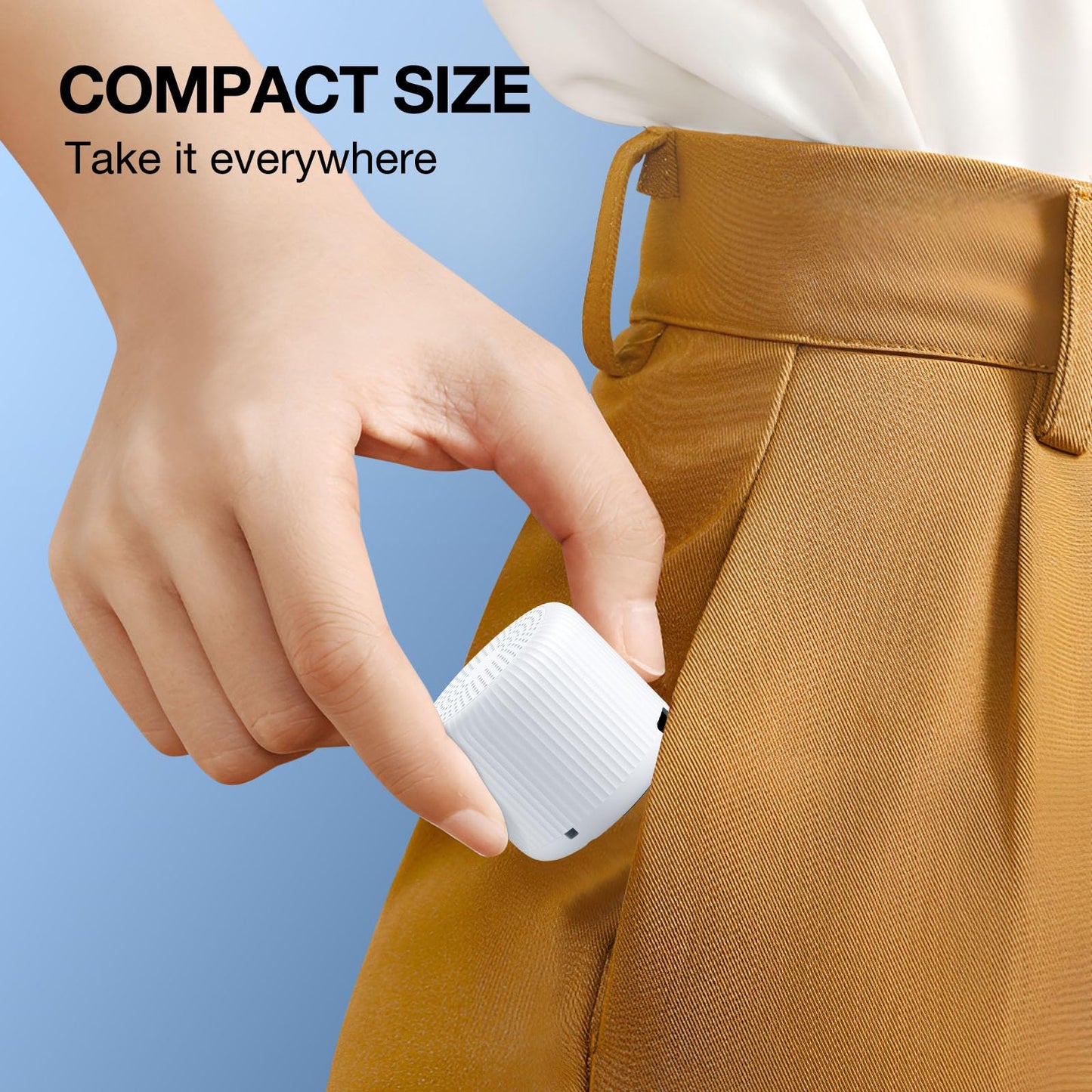 LEICEX Portable Travel Sound Machine — 15 Non-Looping Sounds, 22h Battery, USB-C