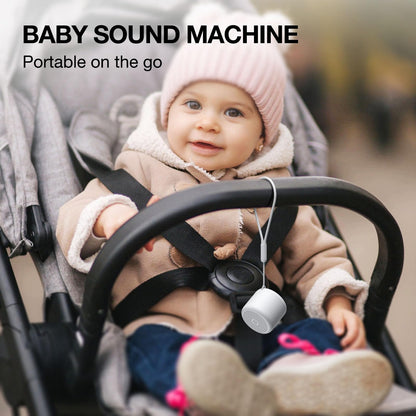 LEICEX Portable Travel Sound Machine — 15 Non-Looping Sounds, 22h Battery, USB-C