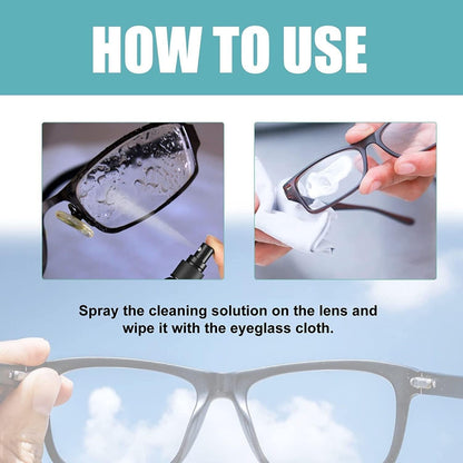 LELLURE 2PCS Lens Scratch Remover 100ml – Eyeglasses Scratch Repair Spray for Travel