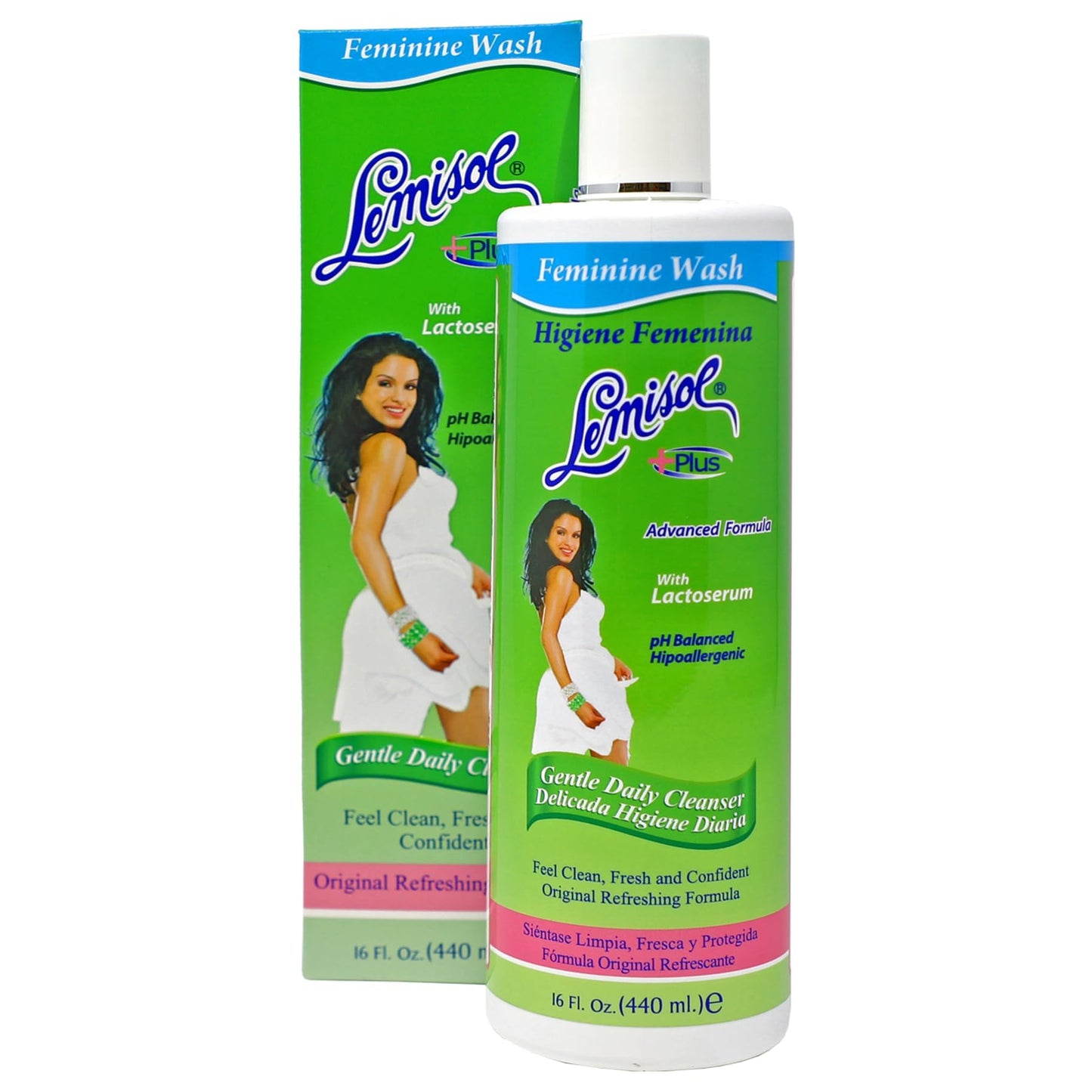 Lemisol Feminine Wash | Daily Hypoallergenic Cleanser - 16 fl oz Bottle