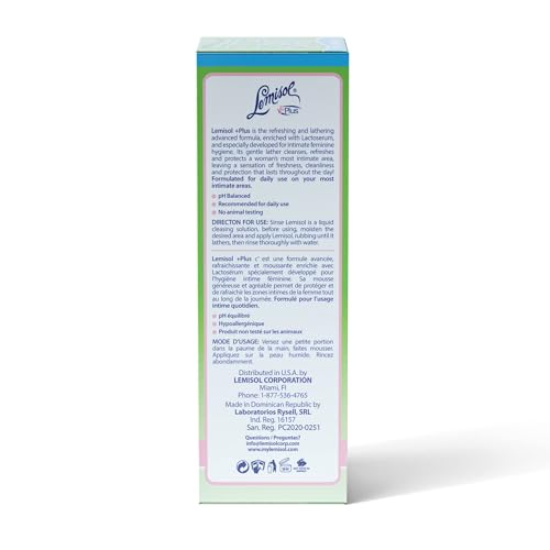Lemisol Feminine Wash | Daily Hypoallergenic Cleanser - 16 fl oz Bottle