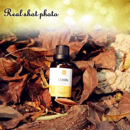 Lemon Essential Oil (30ML) – 100% Pure Organic Lemon Peel Oil for Diffuser & Massage