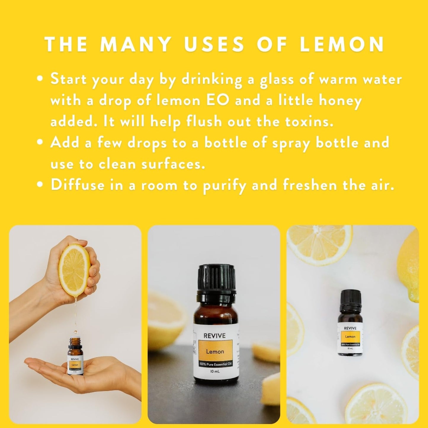 Lemon Essential Oil 30mL by Revive Essential Oils – 100% Pure Therapeutic Grade