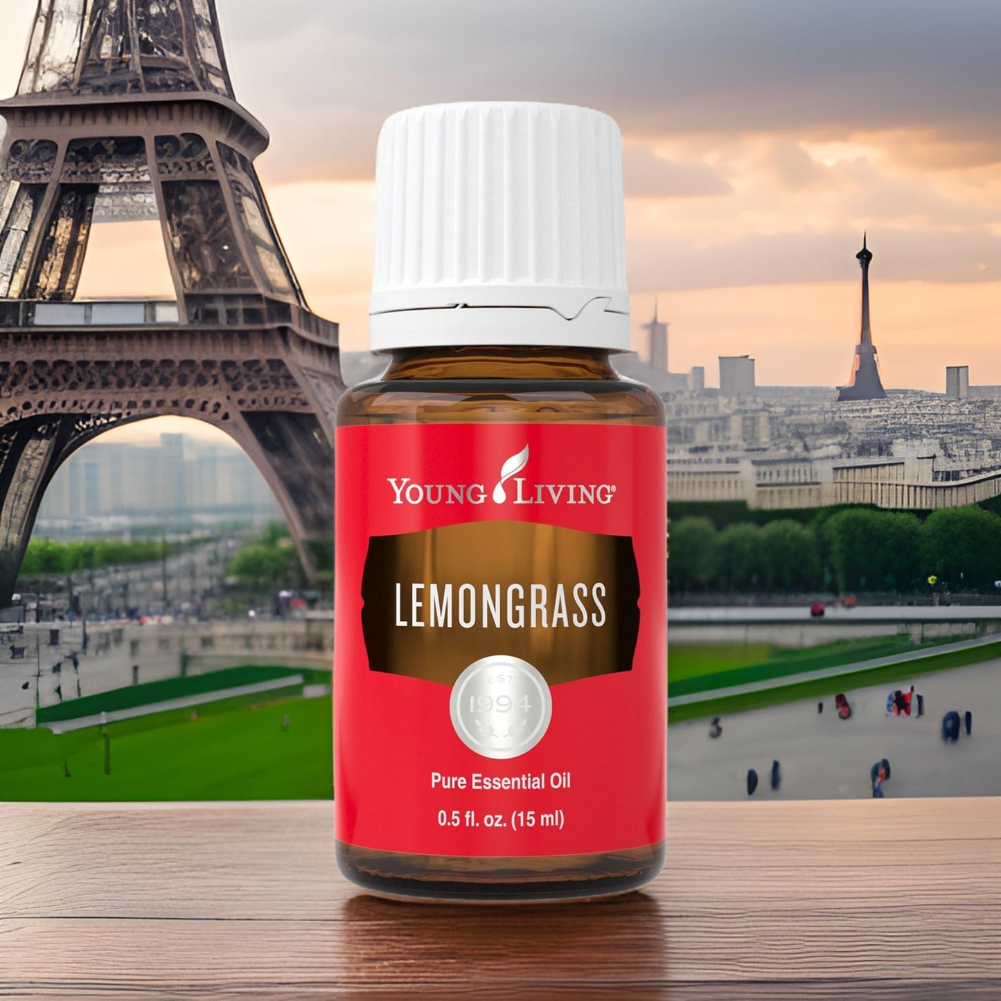 Young Living Lemongrass Essential Oil for Massage and Aromatherapy — 100% Pure, Premium-Grade, 15 ml