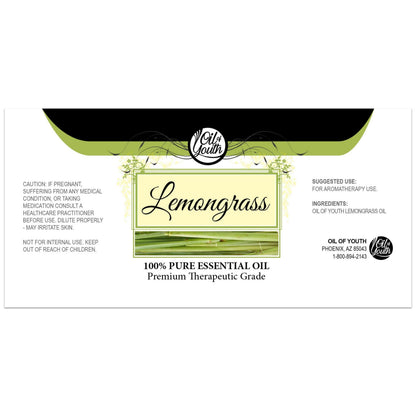 Oil of Youth Lemongrass Essential Oil – 16oz Therapeutic Grade for Aromatherapy