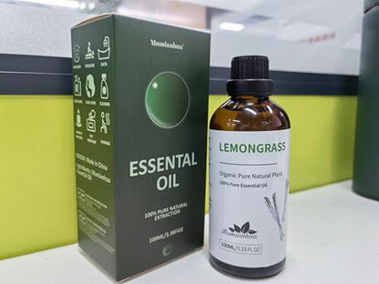 Pure Lemongrass Essential Oil - 3.38 Fl Oz | Aromatherapy & Skin Care by Mumianhua