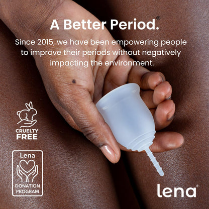 Lena Cup Original Large Purple – Reusable Silicone Menstrual Cup for Heavy Flow