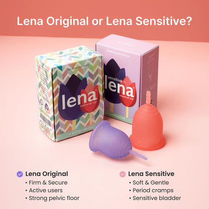 Lena Cup Original Large Purple – Reusable Silicone Menstrual Cup for Heavy Flow