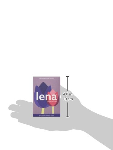 LENA Menstrual Cup Original Large Pink – Heavy Flow, 12-Hour Leak-Free Reusable Silicone