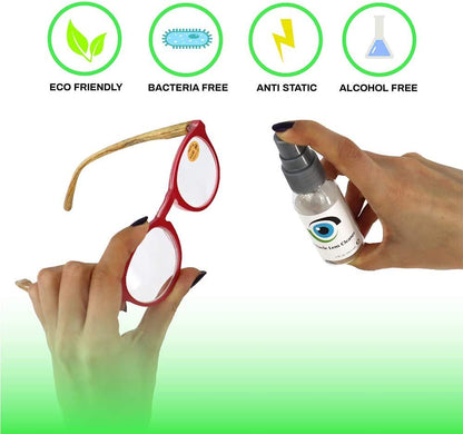 Leader Liquid Lens Cleaner 29.5 ml – Alcohol-Free Cleaning Solution for Eyeglasses & Cameras | Sports World Vision