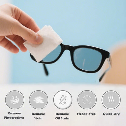 60-Count Lens Cleaning Wipes - Individually Wrapped & Quick-Dry