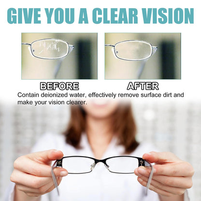 Lens Scratch Removal Spray – 2x100ml | Eyeglass Cleaner for Glasses, Sunglasses, Camera Lenses, Screens