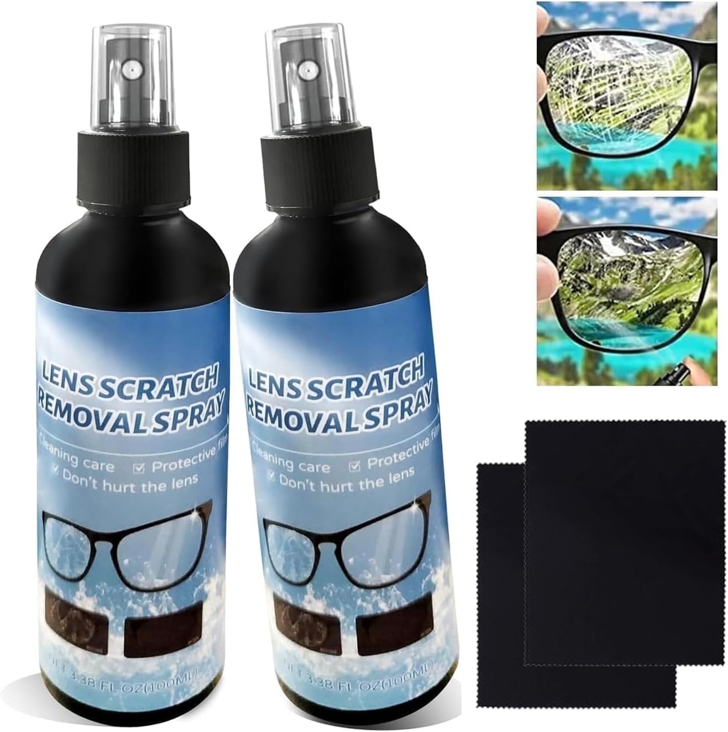 2PCS Lens Scratch Remover for Eyeglasses | Pocket & Travel Essentials