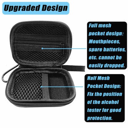 LeoTube Premium Breathalyzer Case (Black) for BACtrack C6/C8/Go/Mobile/Keychain – Case Only