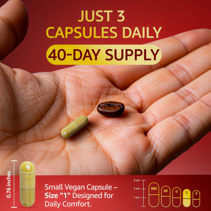 LetaGreen Organic Himalayan Shilajit Capsules – All-in-1 Fulvic Acid (120 Count)