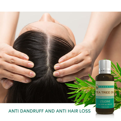 L’EUDINE Tea Tree Oil – 1 fl oz Multipurpose Essential Oil | All-Natural & USA-Made
