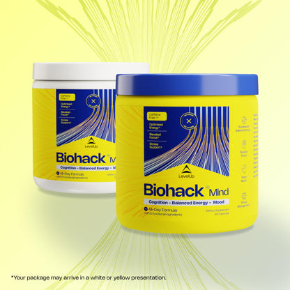 LevelUp Biohack Mind Nootropic Brain Supplement | Focus, Energy, Mood