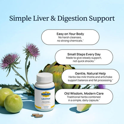 Simple Promise Levitox – Milk Thistle Liver Detox (60 Capsules)