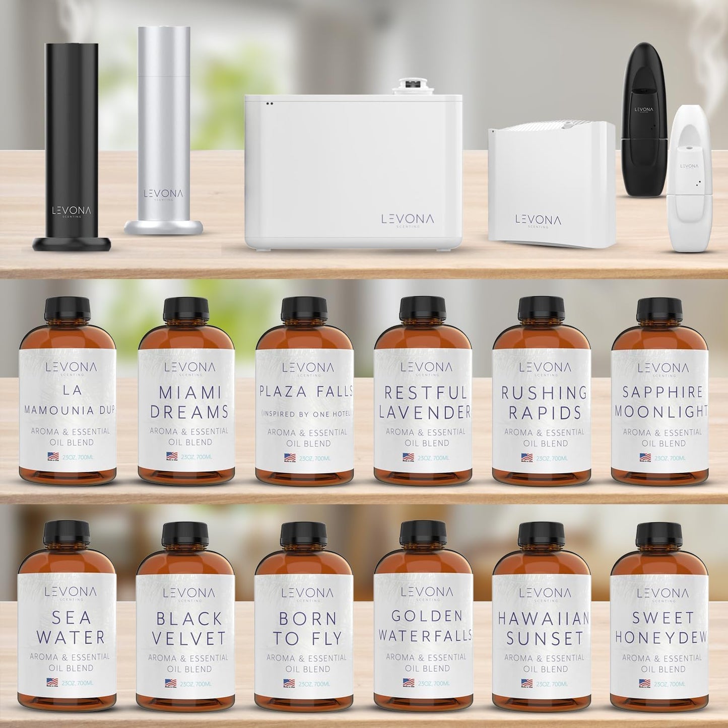 Levona Scent Essential Oil for Diffuser – Born to Fly (700 ml) | Luxury Home Fragrance