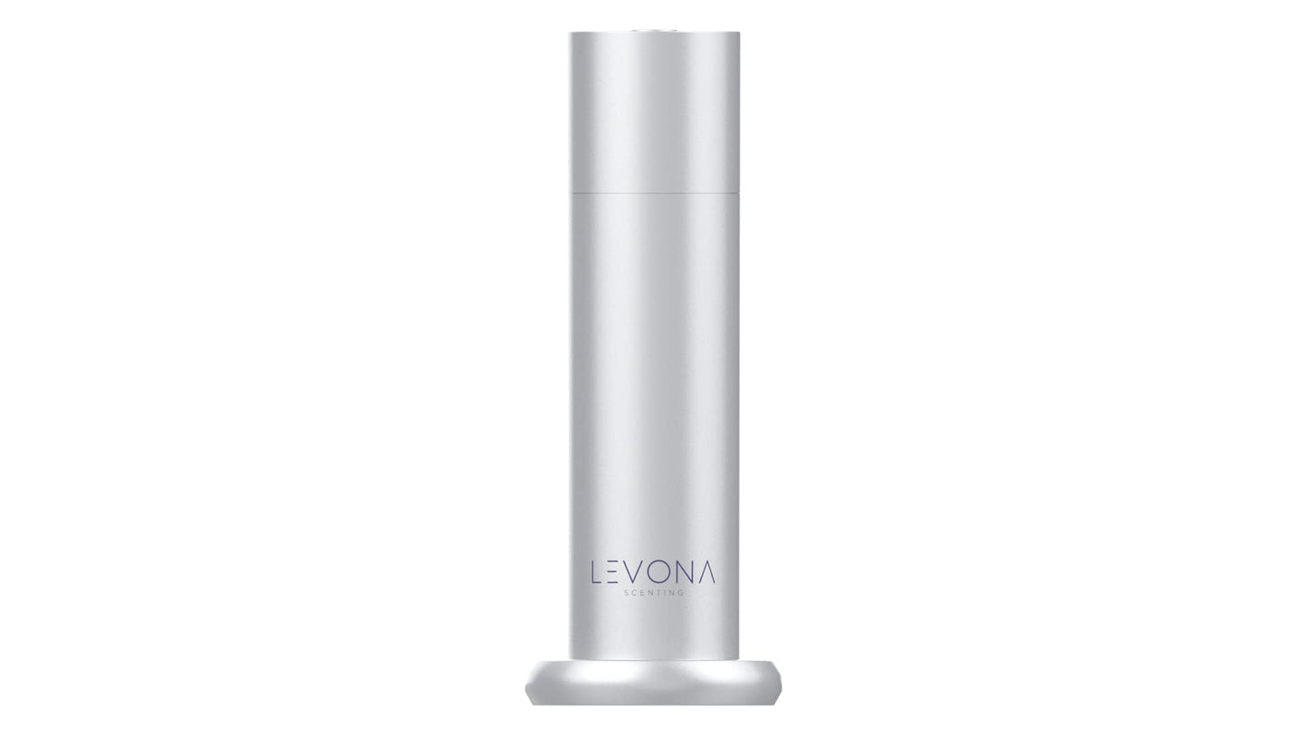 Levona Scent Waterless Diffuser – Smart Plug-In Essential Oil Diffuser (Brushed Silver, 120ml Included)
