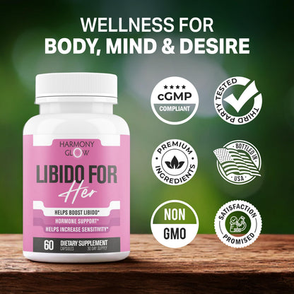 Libido for HER - Libido Booster for Women | 60 Capsules | 3rd Party Tested