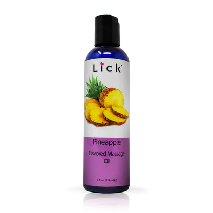 Pineapple Flavored Massage Oil with Vitamin E – Edible, Coconut & Almond