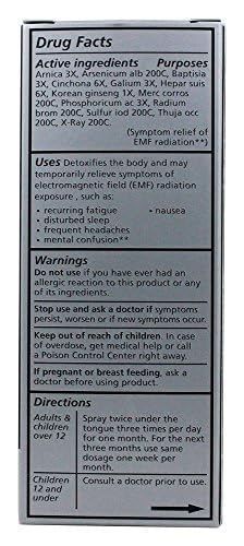 Liddell Homeopathic Anti-Tox EMF Radiation Spray - 1 Ounce